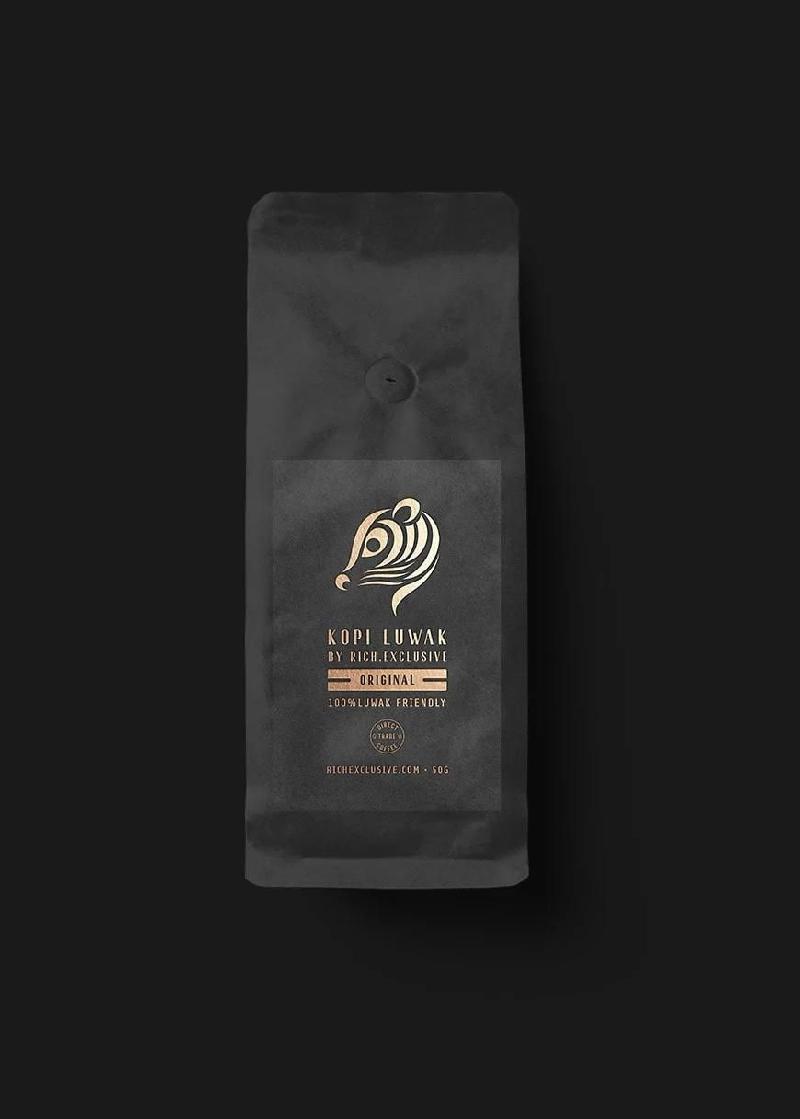 KOPI LUWAK KOFFIE. DIRECT TRADE. SINGLE ORIGIN. THE ORIGINAL BY RICH.EXCLUSIVE.