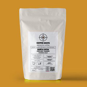 Coffee Shots Santa Lucia Costa Rica. Light roast